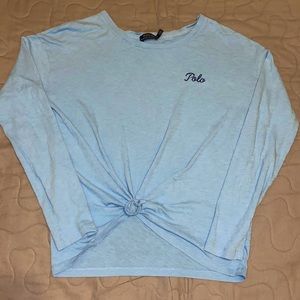 Blue medium women’s Polo long sleeve tee